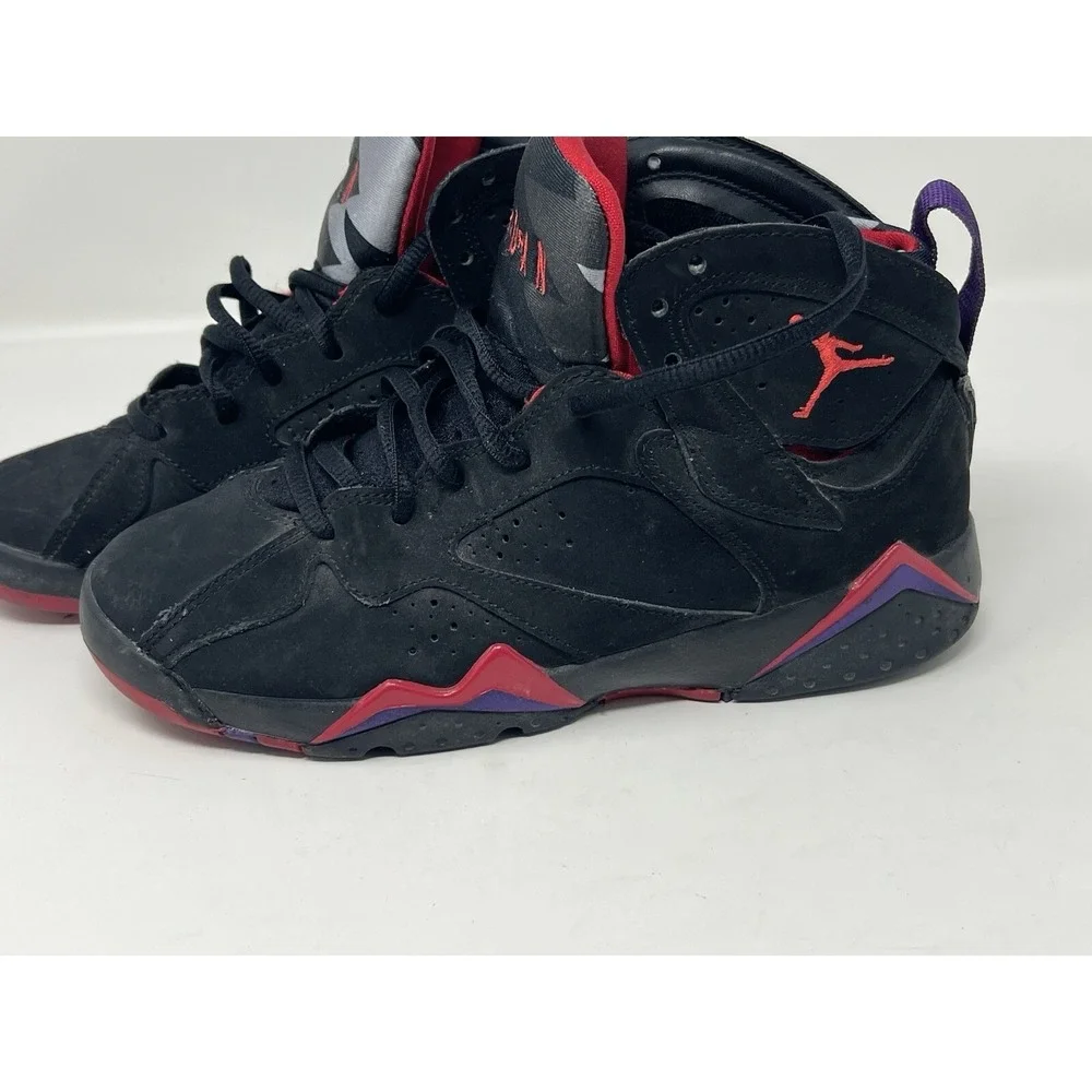 2012 Nike Air Jordan 7 Retro Promo Sample Raptors Size 5Y Black Purple Red